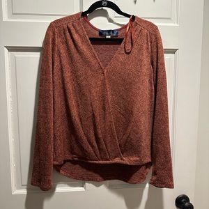 Dark orange sweater